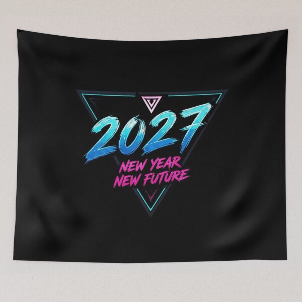 Item preview, Cyberpunk 2027 Geometric Neon Triangle Streetwear designed and sold by LazyDayzCo.