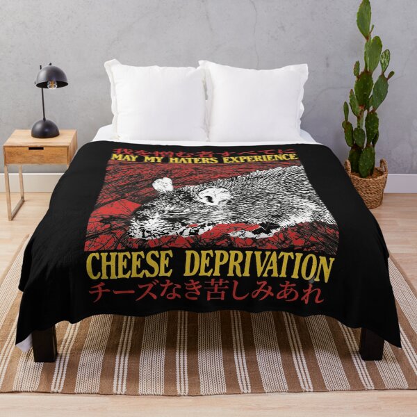 Item preview, May My Haters Experience Cheese Deprivation Funny Rat Japanese Poster Sarcastic Meme designed and sold by CarlaKaise.