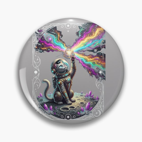 Item preview, Cat Dark Side of the Moon Prism Rainbow Pun T-Shir-20 designed and sold by SaschTolle.