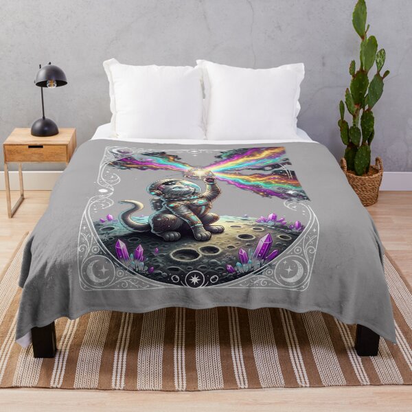 Item preview, Cat Dark Side of the Moon Prism Rainbow Pun T-Shir-20 designed and sold by SaschTolle.