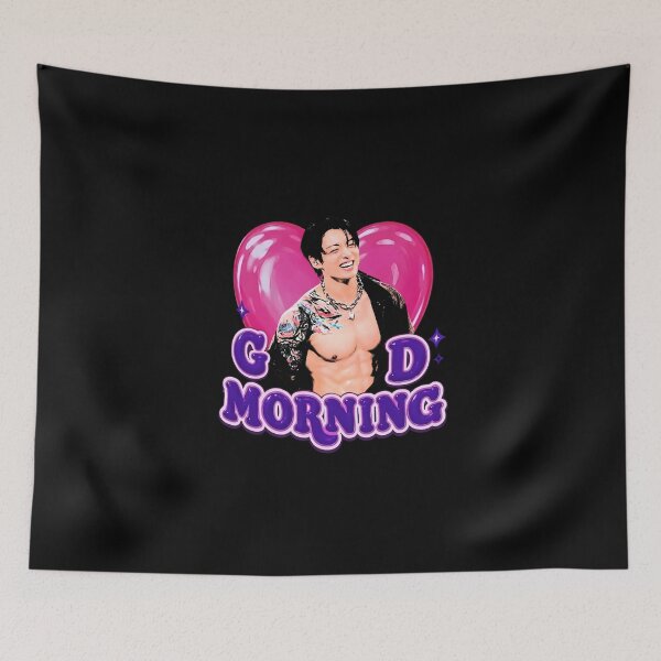 Item preview, Jungkook ABS Good Morning Pink Heart designed and sold by vdzooart.