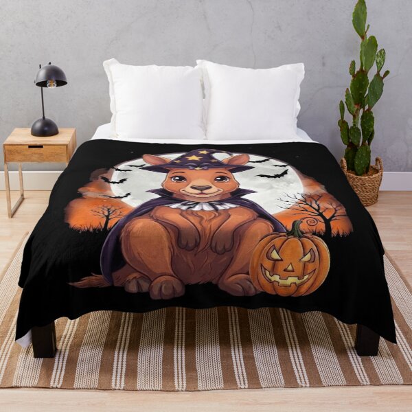 Item preview, Cute Kangaro Halloween Witch Dog Pumpkin Spooky Night designed and sold by Anime  ⭐⭐⭐⭐⭐.