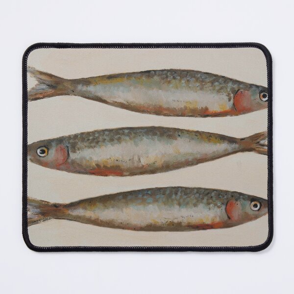 Item preview, Three Sardines – Coastal Fish Art designed and sold by MiCarmoart.