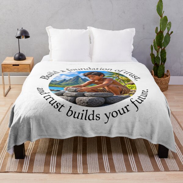 Item preview, Polynesian Leadership Proverb - Build a foundation of trust | Pacific Art designed and sold by ShakaLife.org.