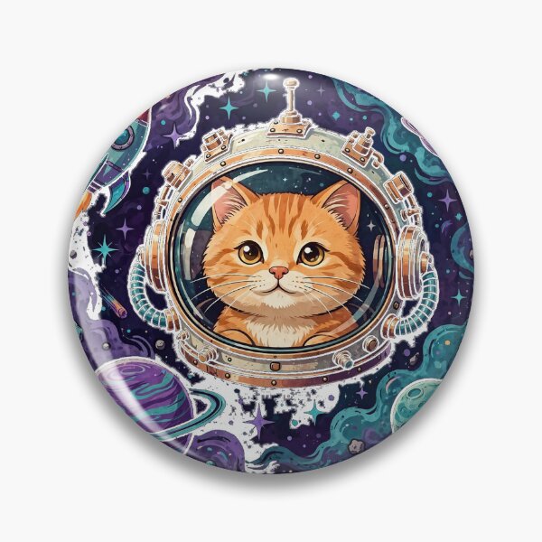 Item preview, Astronaut Cat Space Galaxy Cute Cosmic Cat Sticker designed and sold by dostielee.
