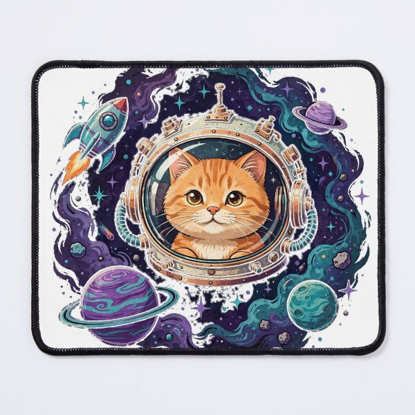 Item preview, Astronaut Cat Space Galaxy Cute Cosmic Cat Sticker designed and sold by dostielee.