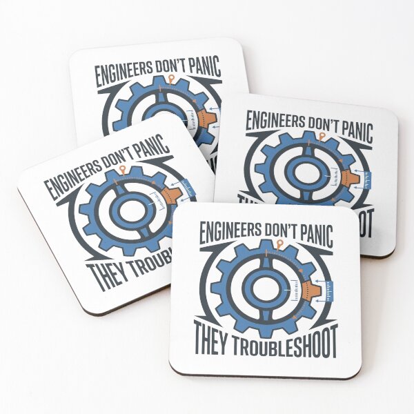 Item preview, Engineers Don't Panic They Troubleshoot Gear Design designed and sold by Amr Darwish Graphic designer.