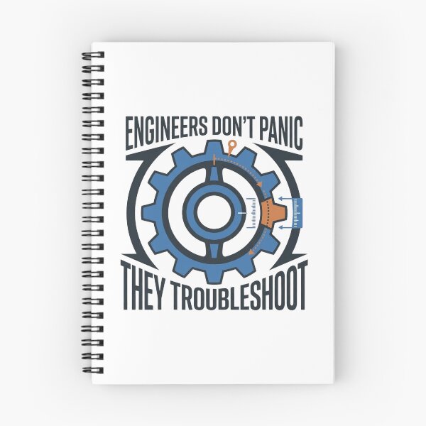 Item preview, Engineers Don't Panic They Troubleshoot Gear Design designed and sold by Amr Darwish Graphic designer.