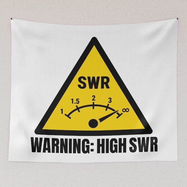 Item preview, Ham Radio High SWR Warning Sign for Operators designed and sold by AnnSign.