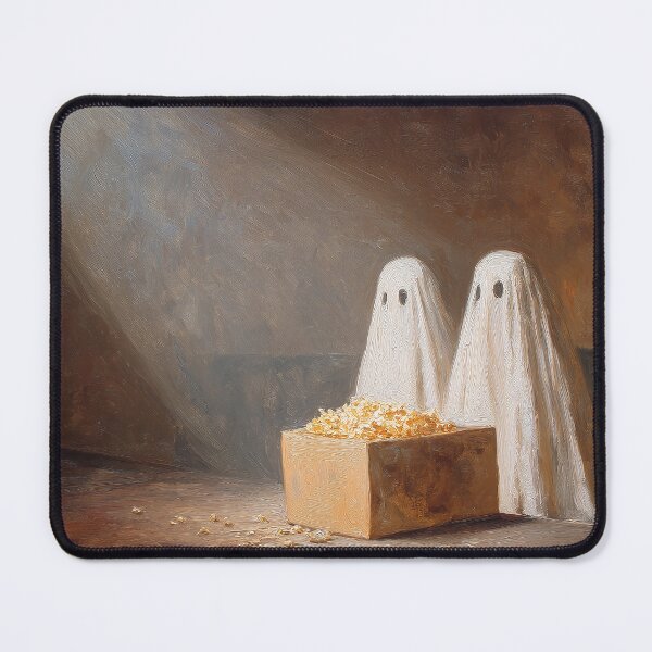 Item preview, Ghosts Movie Night Popcorn Halloween Painting designed and sold by NatureSight.