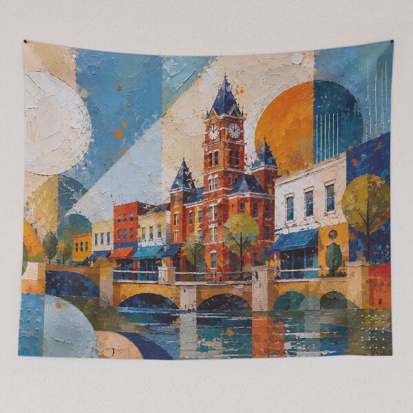 Item preview, Auburn, Alabama Painting – Beautiful Place in the United States of America. designed and sold by GalleryKauffeld.