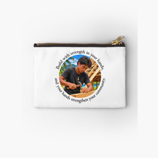 Item preview, Polynesian Community Proverb - Build with strength in your hands | Pacific Art designed and sold by ShakaLife.org.