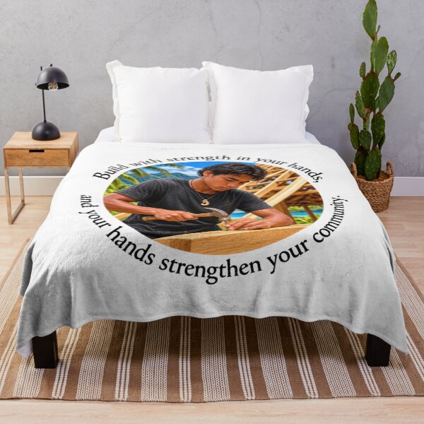 Item preview, Polynesian Community Proverb - Build with strength in your hands | Pacific Art designed and sold by ShakaLife.org.