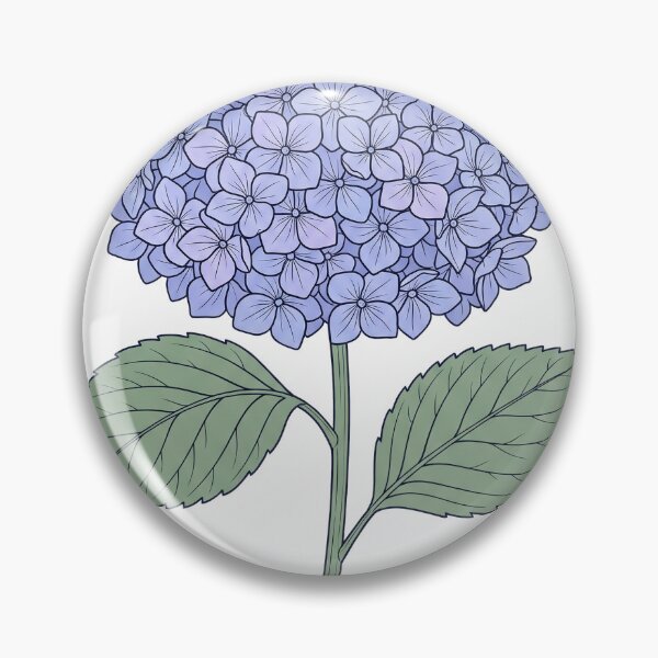 Item preview, Blue Hydrangea Flower Meaning Illustration" designed and sold by Day1-TN.