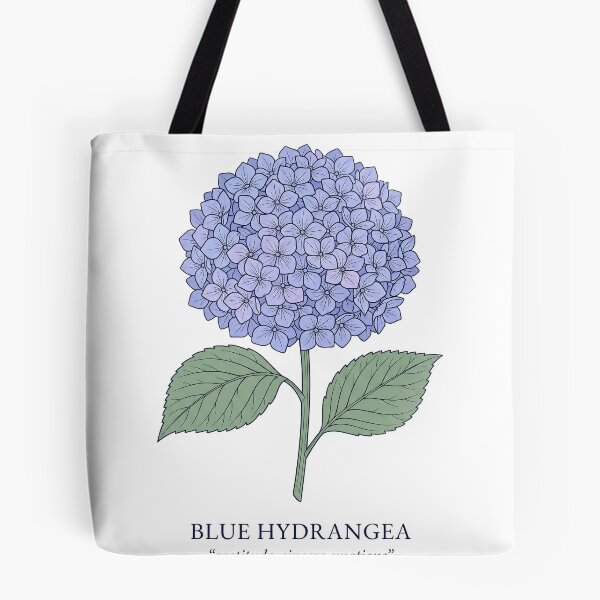 Item preview, Blue Hydrangea Flower Meaning Illustration" designed and sold by Day1-TN.