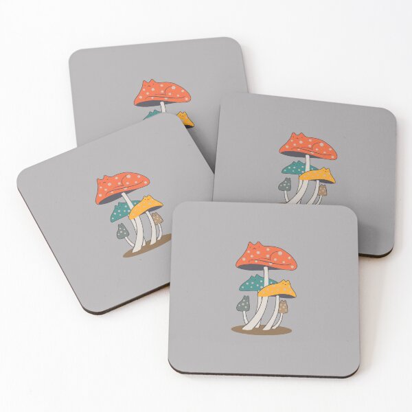 Item preview, Cat Mushroom Cluster Funny Fungi Cute Art-18 designed and sold by SaschTolle.