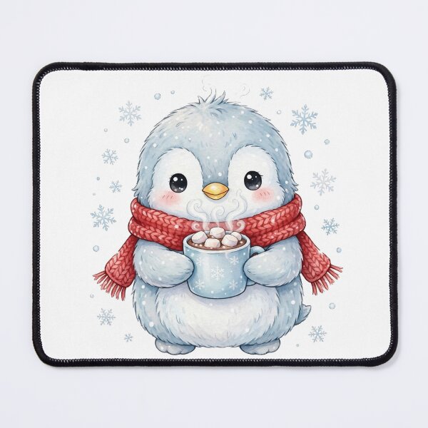 Item preview, Cute Penguin Hot Chocolate Winter Kawaii Sticker designed and sold by dostielee.