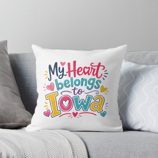 Item preview, My Heart Belongs to Iowa - Cute Souvenir Travelers Gift for Men Women & Kids  designed and sold by Mozaic Clothes.