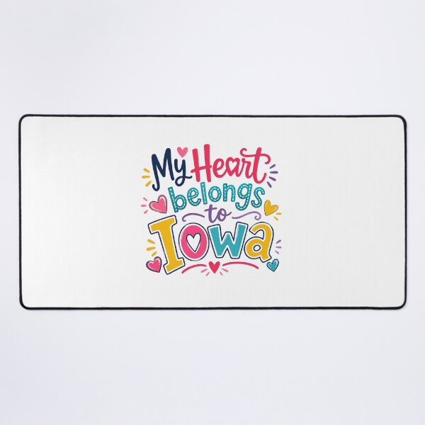 Item preview, My Heart Belongs to Iowa - Cute Souvenir Travelers Gift for Men Women & Kids designed and sold by Mozaic Clothes.