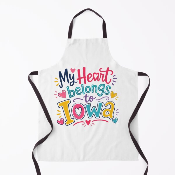 Item preview, My Heart Belongs to Iowa - Cute Souvenir Travelers Gift for Men Women & Kids  designed and sold by Mozaic Clothes.