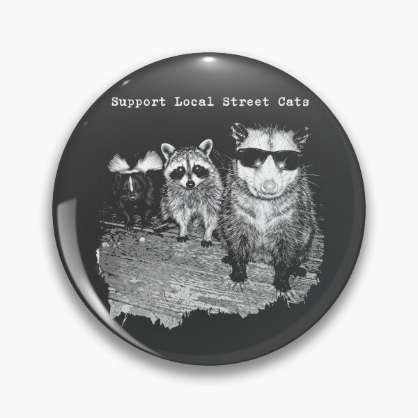 Item preview, Support Local Street Cats - Raccoon Skunk Possum designed and sold by Darkifun.