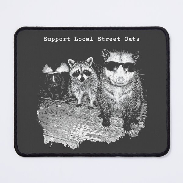 Item preview, Support Local Street Cats - Raccoon Skunk Possum designed and sold by Darkifun.