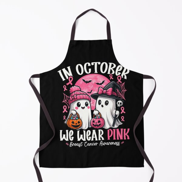 Item preview, October We Wear Pink Ghost Witch Awareness designed and sold by Khescoiu.