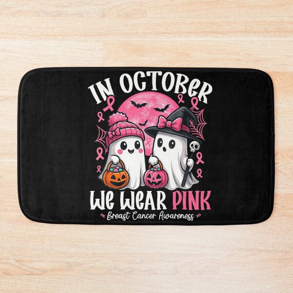 Item preview, October We Wear Pink Ghost Witch Awareness designed and sold by Khescoiu.