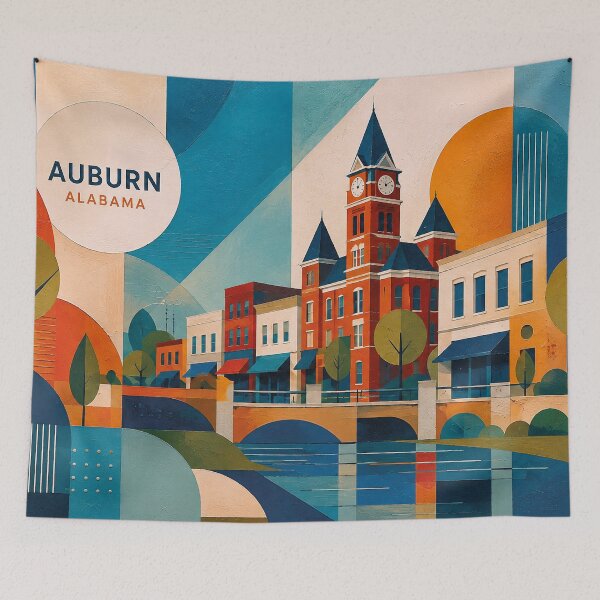 Item preview, Auburn, Alabama Painting – Beautiful Place in the United States of America. designed and sold by GalleryKauffeld.