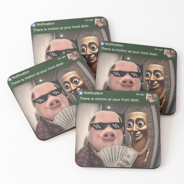 Item preview, There Is Motion At Your Front Door Tung Tung Tung John Pork designed and sold by geraldreidw.