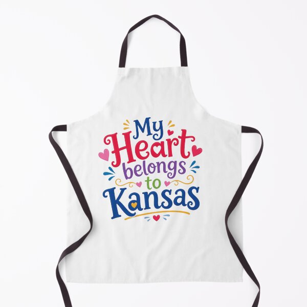 Item preview, My Heart Belongs to Kansas - Cute Souvenir Travelers Gift for Men Women & Kids  designed and sold by Mozaic Clothes.