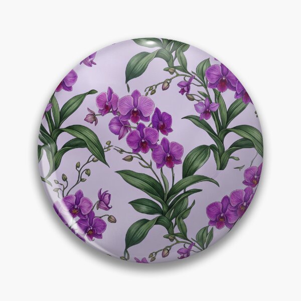 Item preview, Dense Purple Orchid Foliage Botanical Repeating Pattern designed and sold by Studio BC.