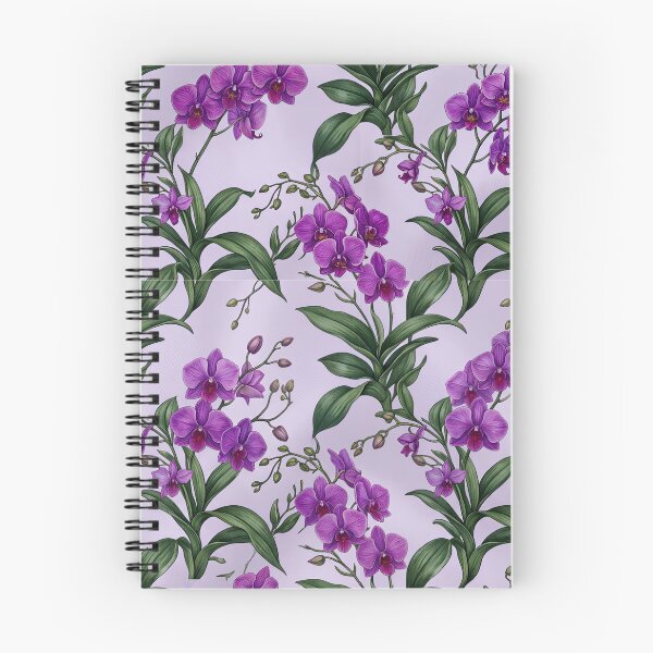 Item preview, Dense Purple Orchid Foliage Botanical Repeating Pattern designed and sold by Studio BC.