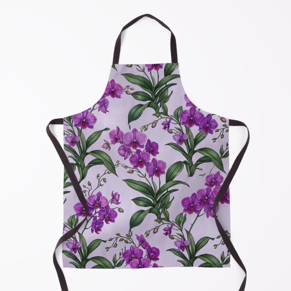 Item preview, Dense Purple Orchid Foliage Botanical Repeating Pattern designed and sold by Studio BC.