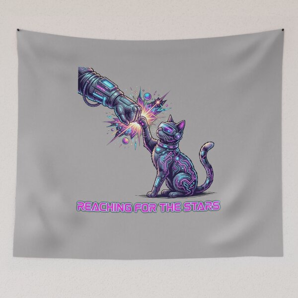 Item preview, Cat Fist Bump High Five Line Art-21 designed and sold by SaschTolle.