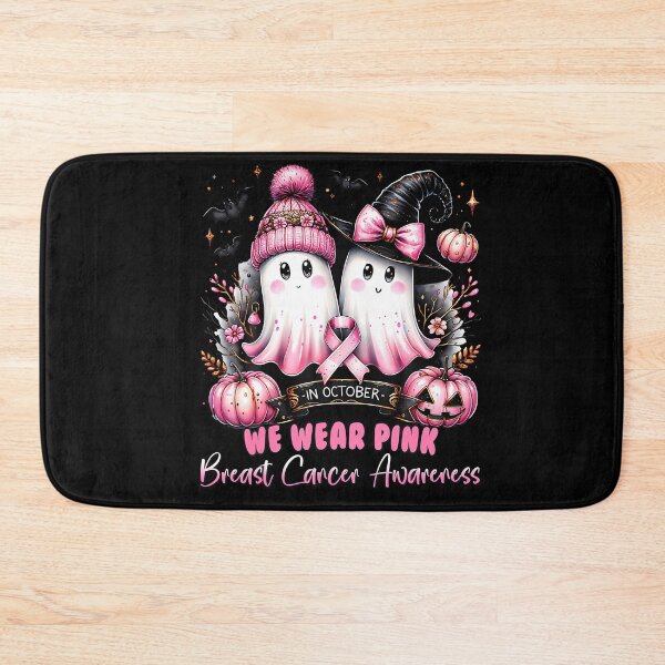 Item preview, October We Wear Pink Ghost Witch Awareness designed and sold by Khescoiu.