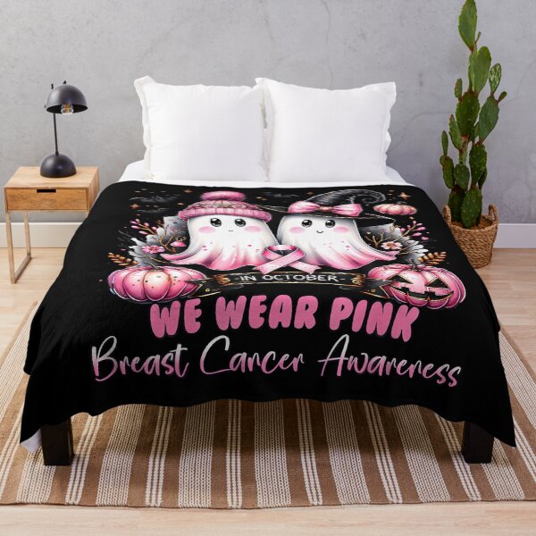 Item preview, October We Wear Pink Ghost Witch Awareness designed and sold by Khescoiu.