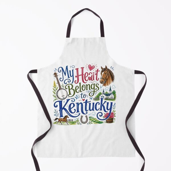 Item preview, My Heart Belongs to Kentucky - Cute Souvenir Travelers Gift for Men Women & Kids  designed and sold by Mozaic Clothes.
