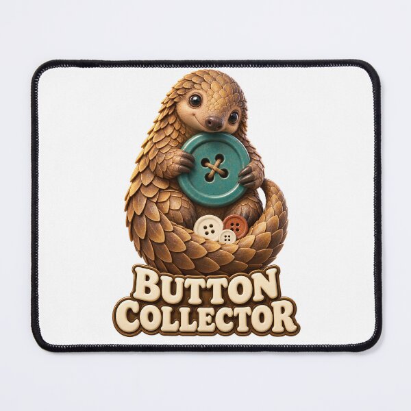 Item preview, Button Collector Pangolin Treasure designed and sold by TrendTribeTP.