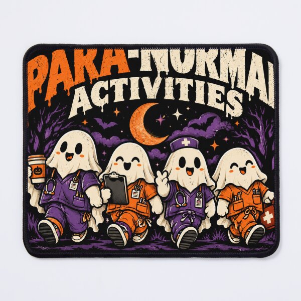 Item preview, Para-Normal Activities Night Shift Crew Ghost Nurses Halloween | Healthcare Team Spooky Season Gift designed and sold by Martin's_Design.