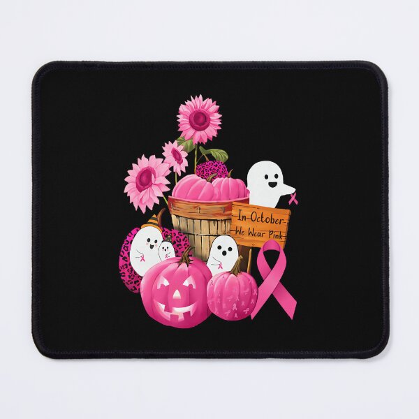 Item preview, October We Wear Pink Ghosts Pumpkins Breast Cancer designed and sold by Khescoiu.