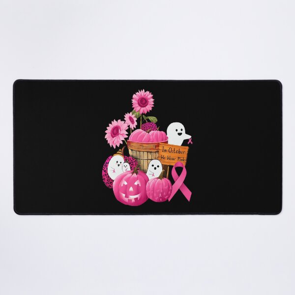 Item preview, October We Wear Pink Ghosts Pumpkins Breast Cancer designed and sold by Khescoiu.