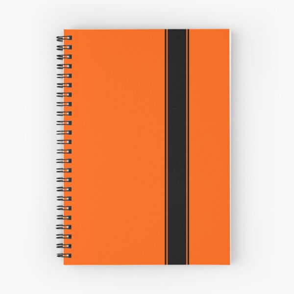 Item preview, Racing Stripe - Black on Hazard Orange designed and sold by ubiquitoid.