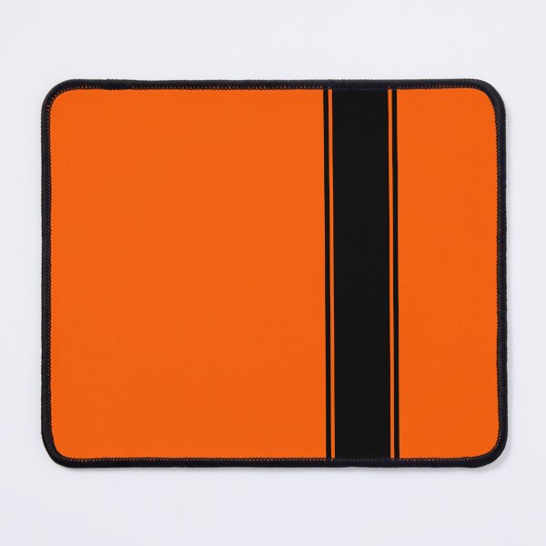 Item preview, Racing Stripe - Black on Hazard Orange designed and sold by ubiquitoid.