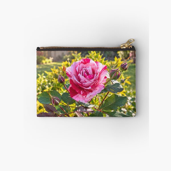Item preview, Pink and White Rose with Buds Botanical Floral Nature Design designed and sold by Wild Bloom Paws.