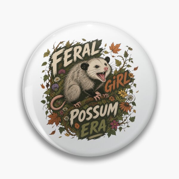 Item preview, Feral Girl Possum Era Untamed Wild Nature Art designed and sold by Créative touche .