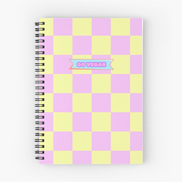 Item preview, Checkered: Pink & Yellow | Go vegan. designed and sold by theethicwhisper.