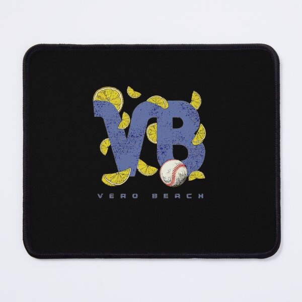 Item preview, Tropical Lemon Slice Blue Letters Baseball Graphic designed and sold by LudmillaWalthe.