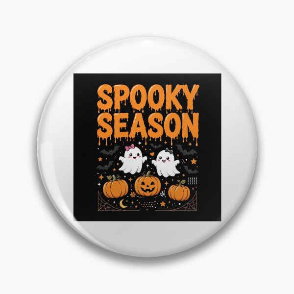 Item preview, Spooky Season Cute Ghosts Pumpkins Halloween - Kawaii Halloween Tshirt designed and sold by Mittu96.