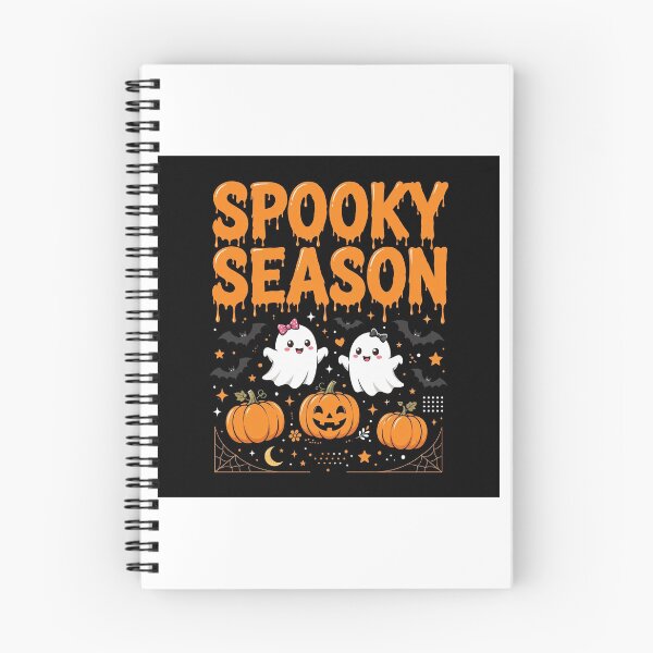 Item preview, Spooky Season Cute Ghosts Pumpkins Halloween - Kawaii Halloween Tshirt designed and sold by Mittu96.